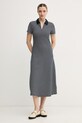 Tommy Hilfiger φόρεμα με lyocell σκούρο μπλε WW0WW48745