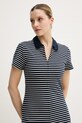 Tommy Hilfiger φόρεμα με lyocell σκούρο μπλε WW0WW48745