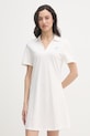Tommy Hilfiger haljina od pamuka s elastanom bijela WW0WW48749