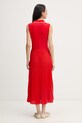 Odjeća Tommy Hilfiger plisirana haljina s pamukom WW0WW49621 crvena