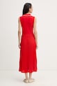 Odjeća Tommy Hilfiger plisirana haljina s pamukom WW0WW49621 crvena