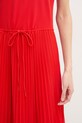 Tommy Hilfiger plisirana haljina s pamukom WW0WW49621 crvena