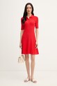 Tommy Hilfiger pletena haljina WW0WW48684 crvena SS26