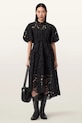 Odzież AllSaints sukienka rozkloszowana ODETTE W001DE czarny
