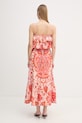 Odzież Gaudi sukienka letnia bawełniana 611BD15018 pomarańczowy