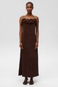 Undress Code sukienka Ciao Bella Dress tkanina brązowy 1171
