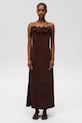 Undress Code sukienka Ciao Bella Dress tkanina brązowy 1171