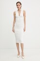 Elisabetta Franchi sukienka z wiskozy biały AM36B62E2
