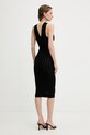 Odzież Elisabetta Franchi sukienka z wiskozą AM36B62E2 czarny