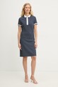 Guess sukienka z wiskozy ALPHONSINE granatowy W6GK14.K2948