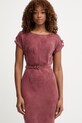 Guess rochie cu vâscoză DALIA burgundia W6GK50.W1950