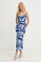 Guess šaty ve stylu spodničky s viskózou AKILINA W6GK94.W2266 modrá SS26