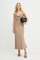 Guess білизняна сукня з віскозою AKILINA W6GK94.W2266 бежевий SS26