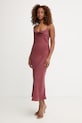 Guess rochie lenjerie intimă cu vâscoză AKILINA W6GK94.W2266 burgundia SS26
