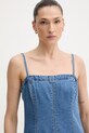 Levi's sukienka letnia jeansowa DENIM GODET niebieski 005NY