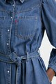 Rifľové šaty Levi's JOURNEY LS MAXI 005OK modrá