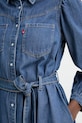 Rifľové šaty Levi's JOURNEY LS MAXI 005OK modrá