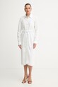 Patrizia Pepe sukienka z lyocellu biały 2A3014.D9A0
