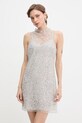 Patrizia Pepe sukienka srebrny 2A3068.A747