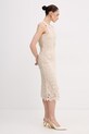 Patrizia Pepe sukienka bawełniana 2A3074.A774 beżowy SS26