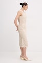Patrizia Pepe sukienka bawełniana 2A3074.A774 beżowy SS26