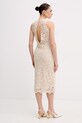 Odzież Patrizia Pepe sukienka bawełniana 2A3074.A774 beżowy