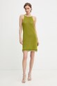 Patrizia Pepe sukienka bawełniana 2A3095.K337 zielony SS26