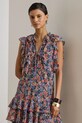 Odzież Lauren Ralph Lauren sukienka letnia bawełniana 200P08673 multicolor
