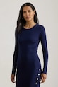 Одяг Lauren Ralph Lauren сукня з бавовною 200P09089 темно-синій