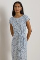 Oblačila Lauren Ralph Lauren obleka bombažna 200P09120 modra