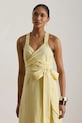 Oblečenie Lauren Ralph Lauren letné šaty ľanové 200P13587 žltá