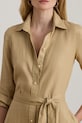 Lauren Ralph Lauren платье-рубашка из льна бежевый 200P13686