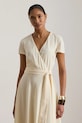 Odzież Lauren Ralph Lauren sukienka kopertowa 200P13812 beżowy