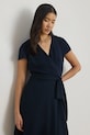 Odzież Lauren Ralph Lauren sukienka kopertowa 200P13812 granatowy