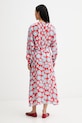 Oblačila Marimekko poletna obleka iz cupro 095227 rdeča