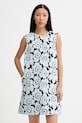 Marimekko летнее платье с хлопком голубой 095135