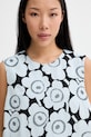 Marimekko летнее платье с хлопком голубой 095135