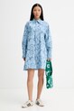 Marimekko haljina u stilu košulje od pamuka 095172 plava SS26