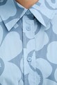 Marimekko haljina u stilu košulje od pamuka 095172 plava