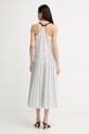 Одяг Max&Co. Плісирована сукня з бавовною MCORIBES 2616221044200 сірий