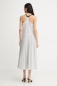 Одяг Max&Co. Плісирована сукня з бавовною MCORIBES 2616221044200 сірий