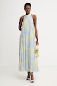 Max&Co. плиссированное платье MCOGALLO 2616621024200 голубой SS26