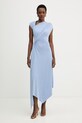 Victoria Beckham sukienka 1226JDR007199A niebieski SS26