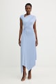 Victoria Beckham sukienka 1226JDR007199A niebieski SS26