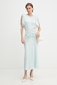 Victoria Beckham šaty z viskózy 1226WDR005227T zelená SS26