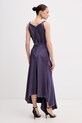 Odzież Victoria Beckham sukienka drapowana z wiskozą 1226WDR006029A fioletowy