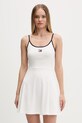 Tommy Jeans sukienka letnia bawełniana z elastanem biały DW0DW22335