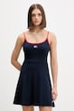 Tommy Jeans sukienka letnia bawełniana z elastanem granatowy DW0DW22335