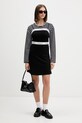 Tommy Jeans sukienka letnia z wiskozą DW0DW22337 czarny SS26