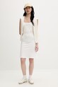 Tommy Jeans sukienka z wiskozą DW0DW22338 biały SS26